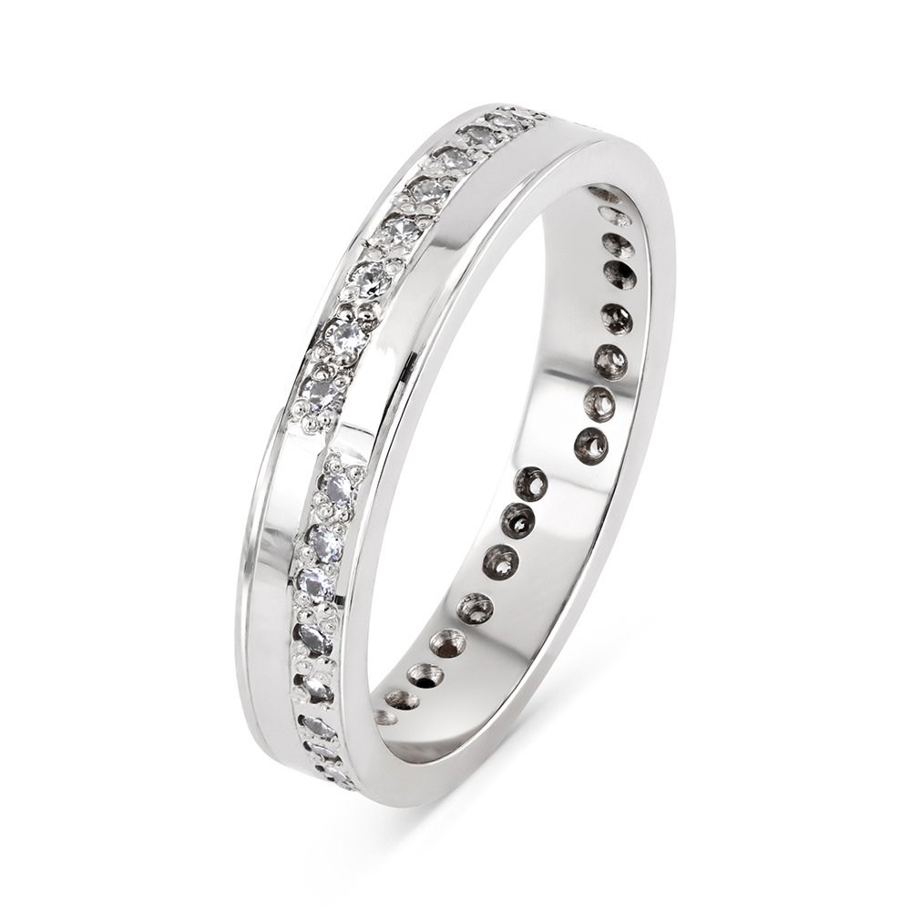 4mm Wed Flat Diamond Set Wed Diamond 0.40ct | Kensington Jewellery